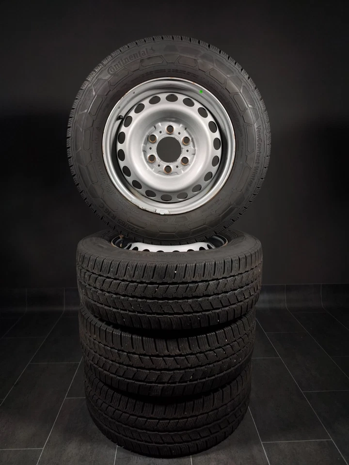 4 Winterreifen 225 65 R16 C Mercedes Sprinter W910 16" Stahlfelgen Winterräder - Bild 2 von 3