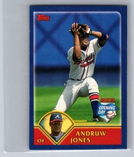 2003 Topps Opening Day - Mini Stickers Andruw Jones