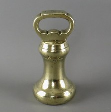 Antike viktorianische VR Messing 4 Pfund Glocke Gewicht Waage Gewicht Türstopper