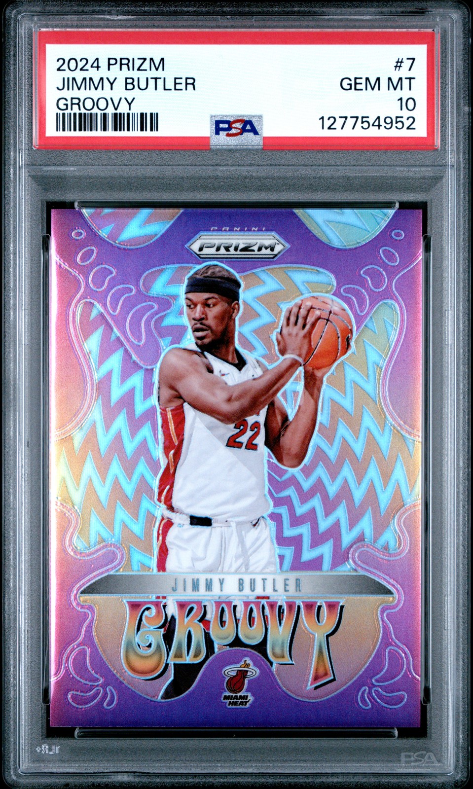 2024 PANINI PRIZM GROOVY #7 JIMMY BUTLER PSA 10