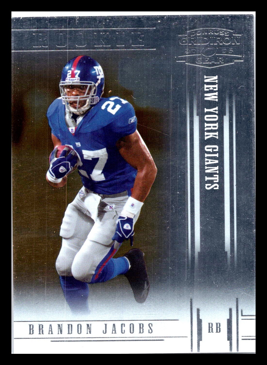 Brandon Jacobs Donruss Gridiron Gear #135 Base