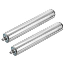 Stainless Steel Conveyor Roller 2" Diameter 8" Length (Silver Pack of 2)
