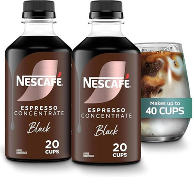 2 Pack NESCAFÉ Espresso 10oz. Concentrate Black Espresso Iced Coffee