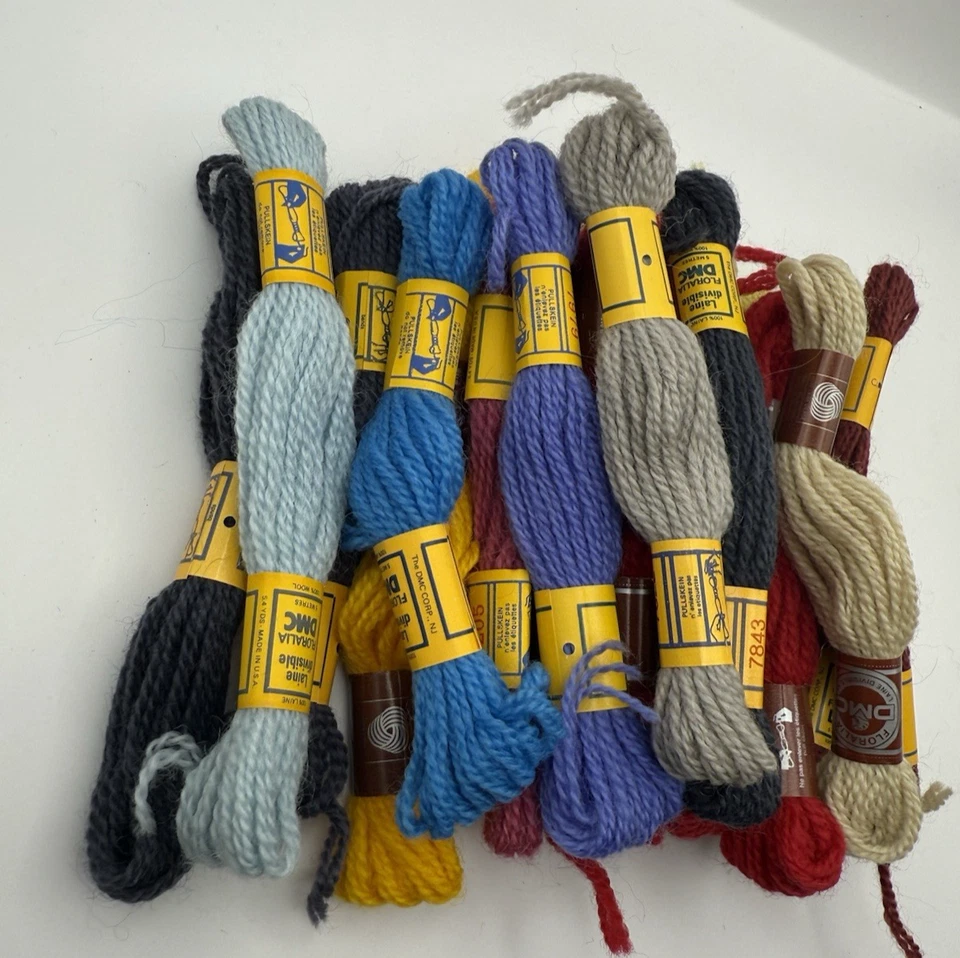 Vintage DMC Tapestry Wool Lot of 20 Assorted Random Colors - Image 3 of 4