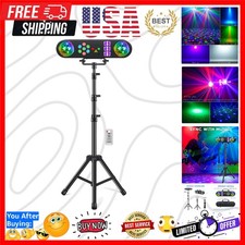 DJ Lights with Stand, 5 in 1 Party Bar Light Set with Rotating Ball, Strobe, ...