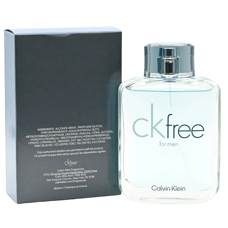 CK FREE por Calvin Klein para hombre 3,4 OZ edt Colonia Nuevo en CAJA al por menor Foto 4 de 4