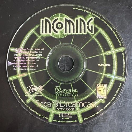 Incoming (Sega Dreamcast, 1999) Disc Only TESTED!