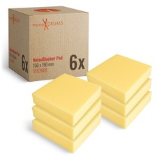 6-10 Sylomer Pads – Dämpfer für Schlagzeugplattform – 150×150×25 mm – E-Drum Set
