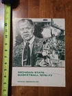 MICHIGAN STATE EASTERN MICHIGAN DECEMBER 11 1976 PROGRAM BASKETBALL SCORECARD