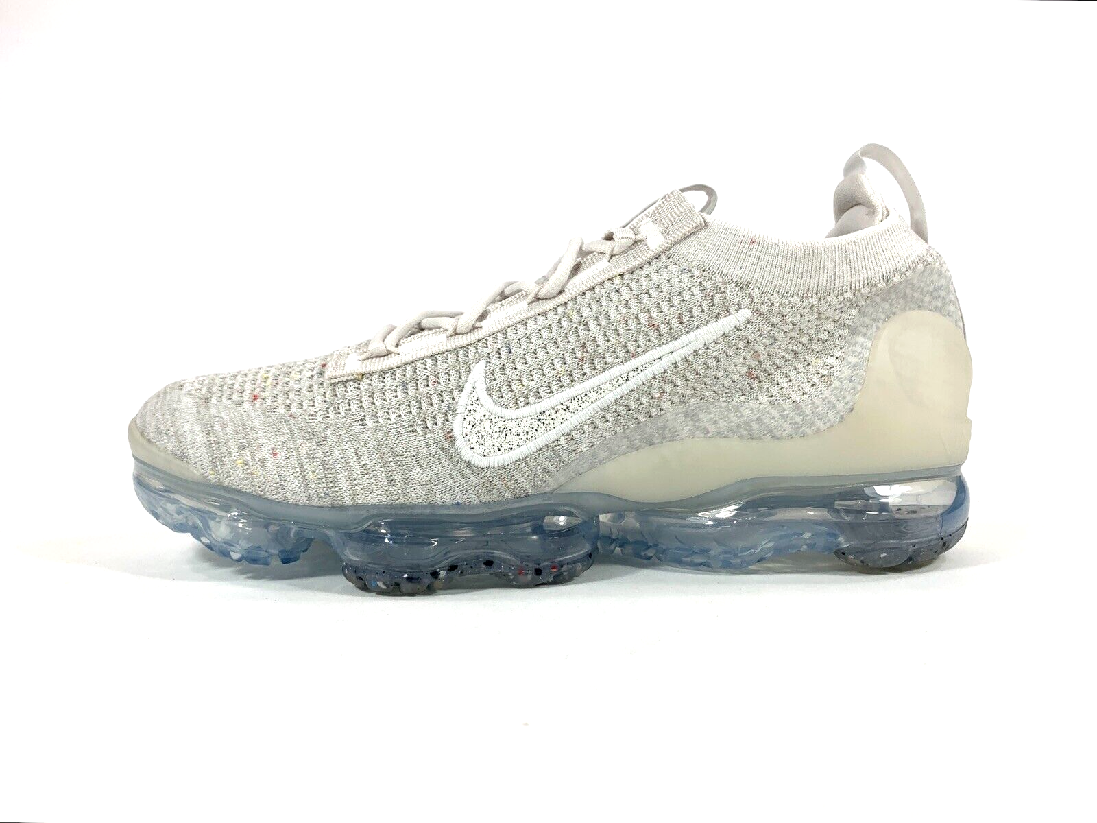 Nike Air VaporMax 2021 Flyknit White Gray Silver DJ9975-001 Women 11.5 / Men 10