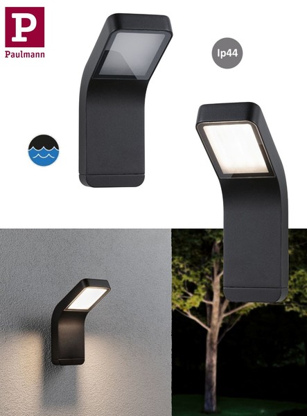 Paulmann Led Wandleuchte Kluma Seewasserfest 7,5W P44 230V Aluminium 3000K-image