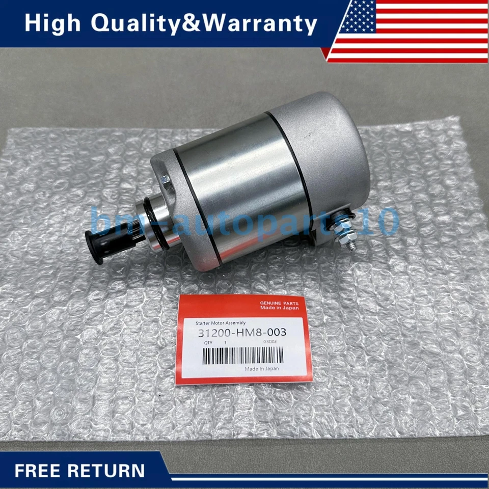New! Starter Motor For Honda 31200-HM8-003 Sportrax Recon 250 TRX250X 2X4 US Foto 4 de 4