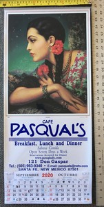 2020 Mexican Restaurant Calendar Girl Wall Hanging 26" x 12" GORGEOUS