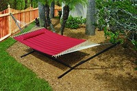 Hammock Outdoor Quilted Cotton Fabric Beach Rope Hammocks Swing Bed Back Yard Wi on sale Hammock Outdoor Quilted Cotton Fabric Beach Rope Hammocks Swing Bed Back Yard Wi on sale