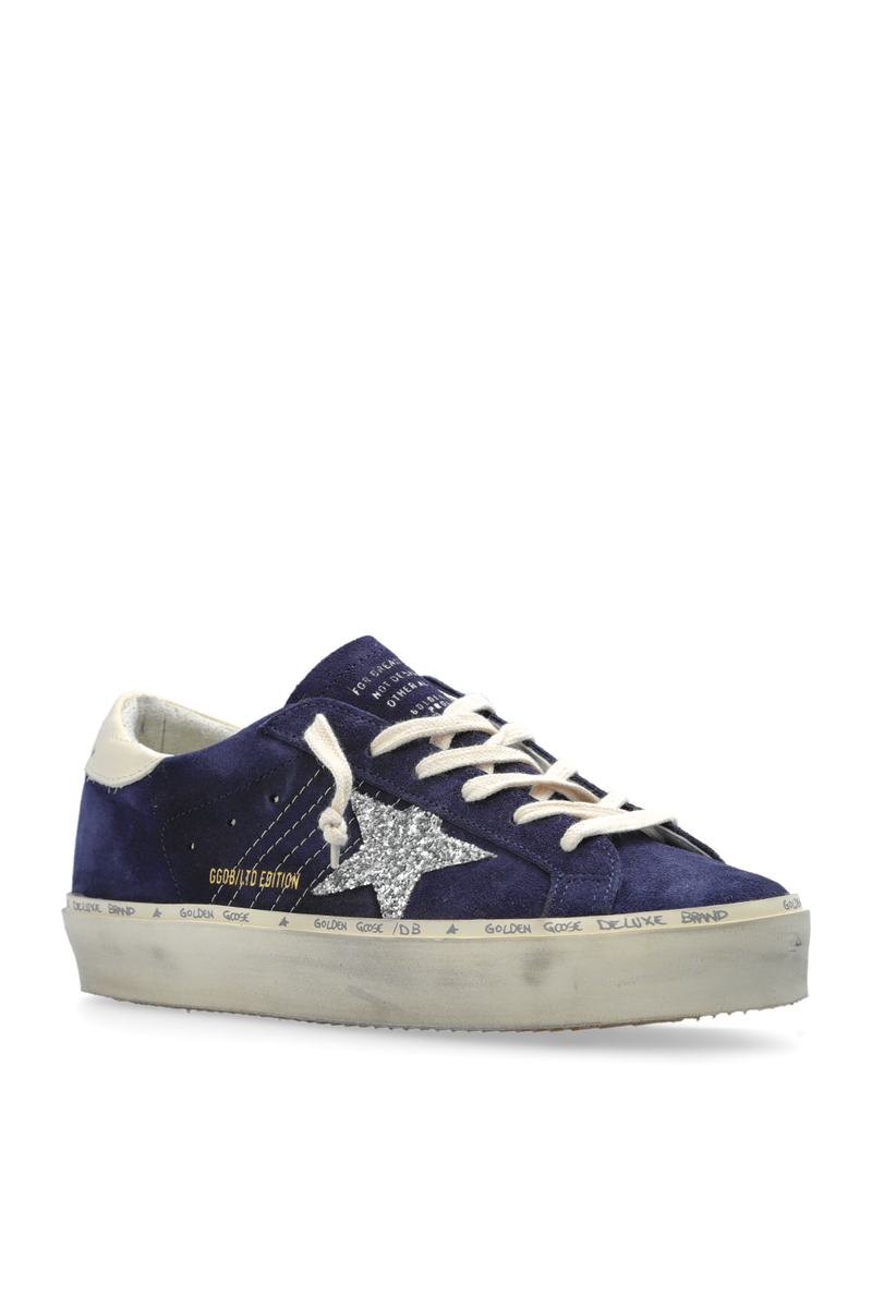 GOLDEN GOOSE Hi Star Blue/White Suede Sneakers New