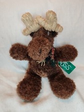 Russ Berrie 10" ANTLER Moose Plush w/Tags Christmas Holiday
