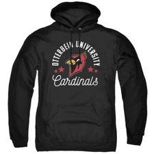 Otterbein University Adult Pullover Hoodie Cardinals, Black, S-3XL