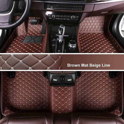 Alfombrillas coche cuero impermeables de lujo para Peugeot 5008, 508 forro automático - Imagen 29 de 44