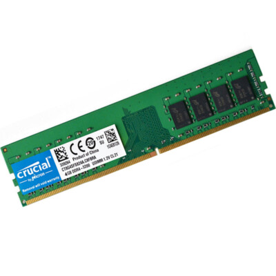 Crucial DDR4 8GB 2X4GB 3200 Mhz PC4-25600 288pins Desktop Memory