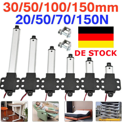 30mm 50mm 100mm 150mm DC 12V Micro Mini Linearmotor Elektrischer Linearantrieb