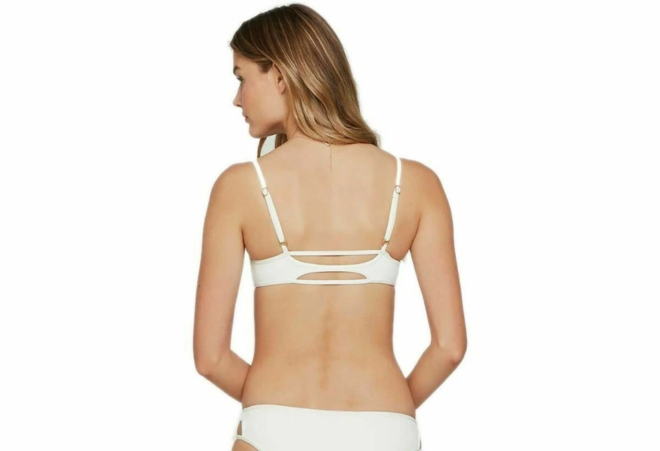 Top de bikini para mujer LSpace 189050 Ross traje de baño crema talla S Foto 2 de 2