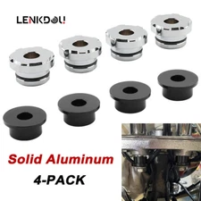 4PCS CNC Solid Handlebar Riser Bushings For Harley Sportster XL883 Softail Dyna