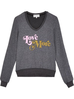 NEW WILDFOX COUTURE LOVE MORE BAGGY BEACH JUMPER TUNIC SWEATER TOP SHIRT