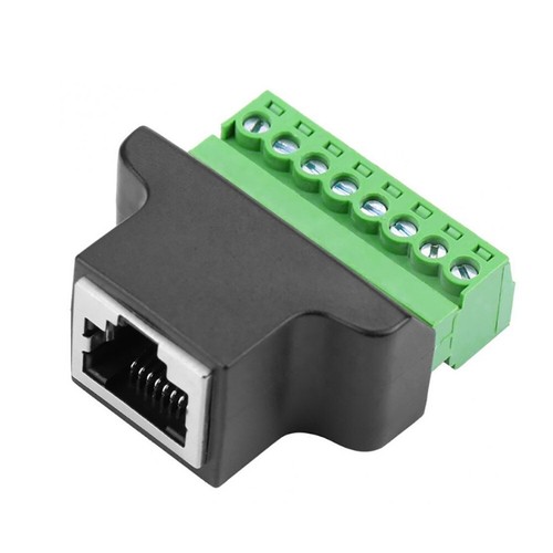 Ethernet RJ45 Female/male To Screw Terminal 8 Pin for CCTV DVR Adapter Connector - Picture 5 of 8