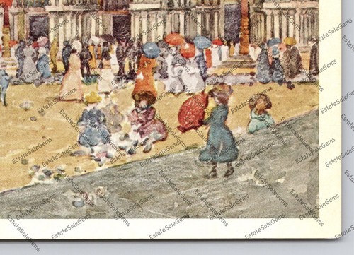 Vintage Postcard St. Mark's Square Venice Italy painting by Maurice Prendergast - 第 10/14 張圖片