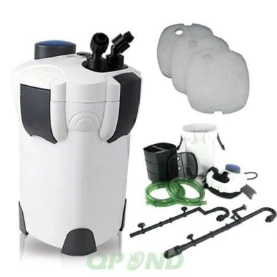 SUNSUN 4-STAGE 9W UV AQUARIUM CANISTER FILTER 370 GPH FOR FRESH/SALT WATER UP TO 100GAL