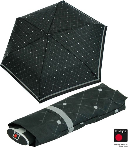 Knirps Regenschirm Herren TaschenSchirm klein leicht schmal Blade dots