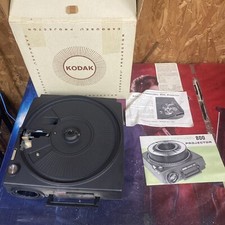 Vtg Kodak Carousel Model 800 Slide Projector Remote Carousel READ Description