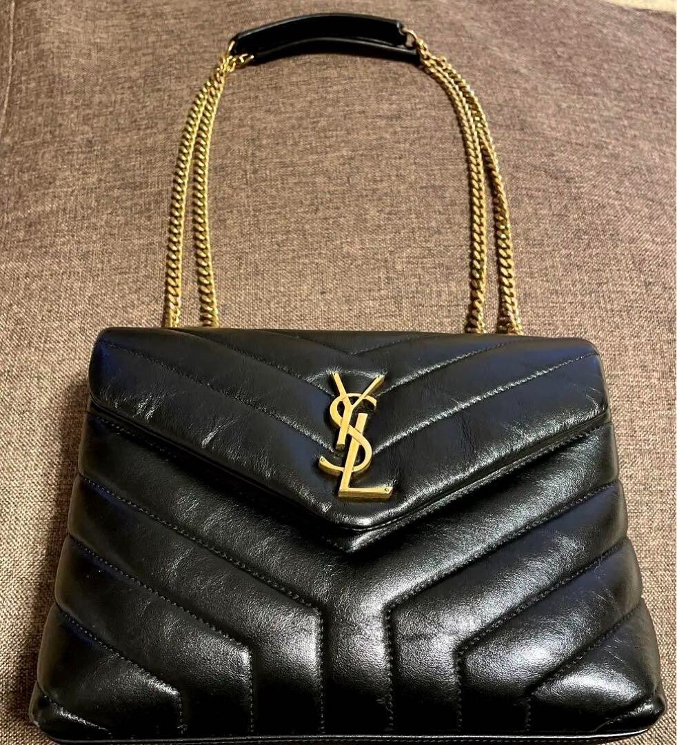 YSL Yves Saint Laurent Lou Lou Leather Shoulder Bag B… Gem