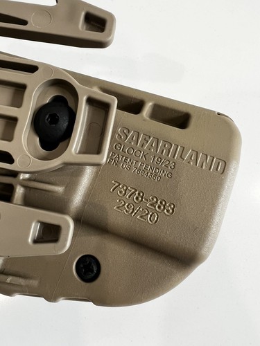 Safariland Holster Glock 19 / 23 Tan 499 Left Hand QLS Fork 7378-283 29/20 NSW - Picture 3 of 4