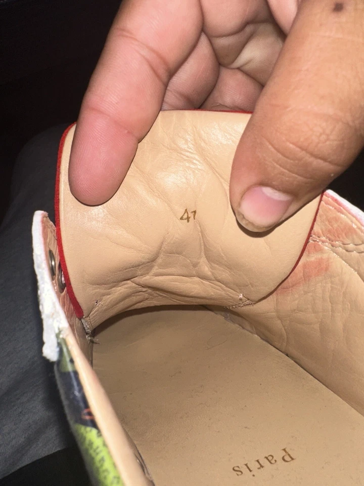 Zapatilla deportiva Christian Louboutin VIEIRA Spike tachonada Jaguar parte inferior talla 41 Foto 4 de 4