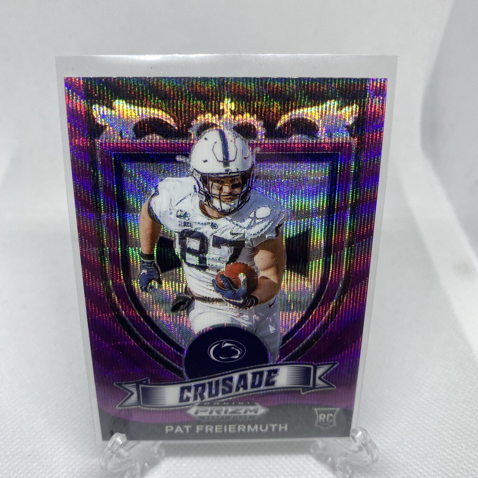 Pat Freiermuth 2021 Purple Wave Crusade Prizm Draft Picks #173 Penn State