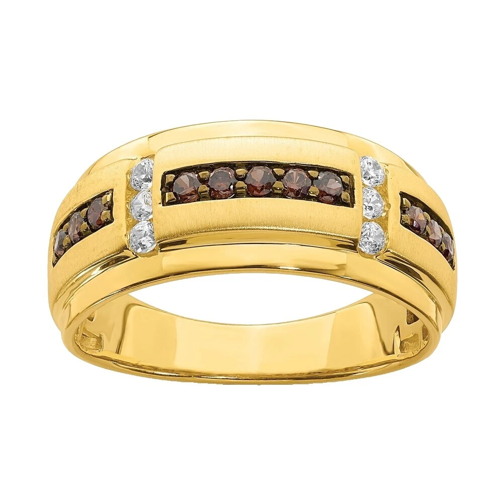 Anillos de Diamantes Anillo Marrón 10 para Hombre