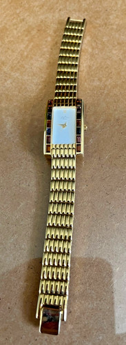 Madison Gems Womens Watch W/Multi Color Gems Model MG30-M Works