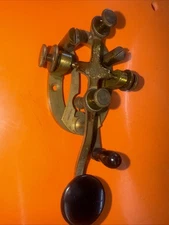 Vintage JH Bunnell S telegraph key ham radio Morse code TPH marked base Good