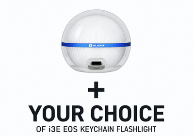 Olight i3E EOS Keychain Flashlight + Sphere-C, New/Sealed