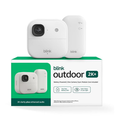 Blink Outdoor 2K+ (newest model) - Wireless smart security 1 camera - NEW, WHITE