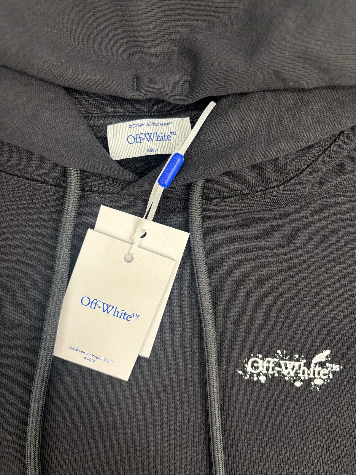 OFF-WHITE "Paint Splatter Arrows" French Terry Pullover Hoodie Size XS image 5