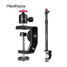 Desk Camera Mount Stand w/ 360  Ball Head Adjustable C-Clamp Light Stand Table
