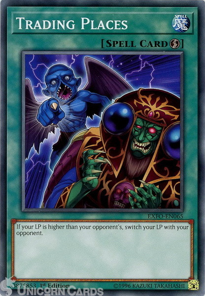 EXFO-EN065 Trading Places Common 1st Edition Mint YuGiOh Card