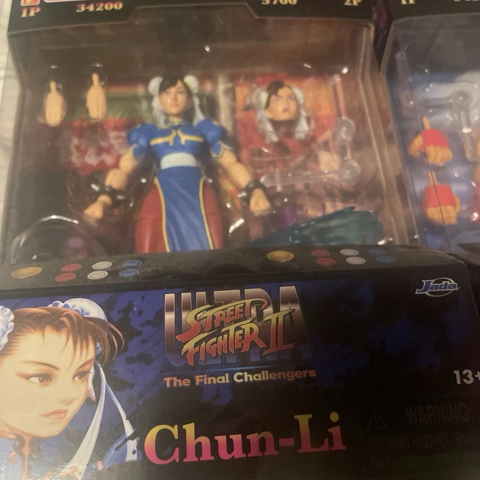 Lote (4) Juguetes Jada Street Fighter - Ryu, Fei Long, M.Bison y Chun-Li - PAQUETE Foto 4 de 4