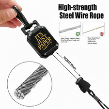 Retractable CB Radio Mic keeper Badge Holder, ID Card, Keys Holder High-Strengt