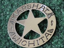 Franklin Mint Marshal Wichita Badge Sterling Silver