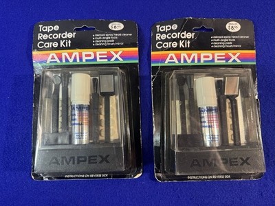 Lot of 2 NEW Sealed Ampex Tape Recorder Care Kits
