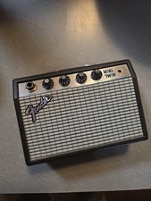 Rare Fender Mini-Twin Amplifier MT-10 Battery 6"x 5 X 2 1/2" blue Tweed