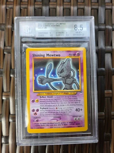 2002 Pokemon Neo Destiny Unlimited Shining Mewtwo BGS 8.5